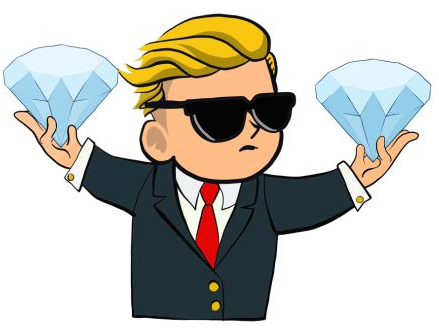 Diamond Hands Mascot